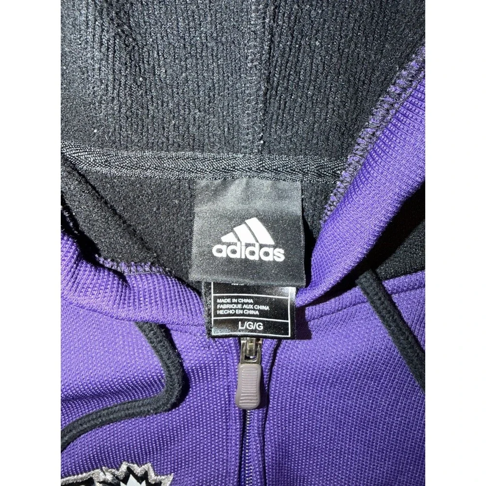 Sacramento Kings Mens L Black NBA Basketball Zip Up Hoodie - Flaws See Pics